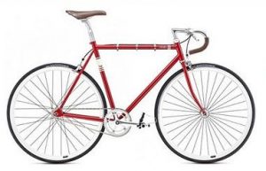 gehobenes Fixie Bike Preis Segment - Singlespeed Fuji Feather rot