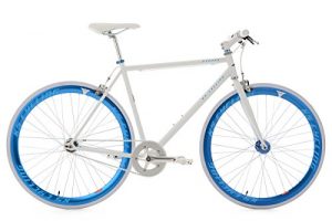 Singlespeed KS Cycling Pegado Fixie Weiß Blau 28"