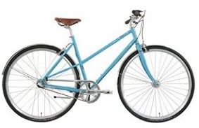 Damen Fixed Gear Bike Cooper Aintree 3-speed light blue, 48 cm, AIN48BLU3