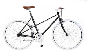 Damen Fixie Bike Popal Schwarz Singlespeed Ladies 28 Zoll